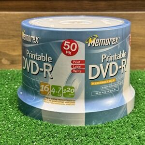 Memorex DVD-R 50 Pack 1bx 4.7 GB 120 Min Video New Sealed‎